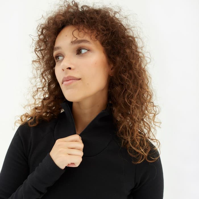 Термобельё женское (лонгслив, лосины) MINAKU, чёрное, размер 46