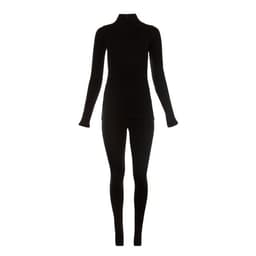 Термобельё женское (лонгслив, лосины) MINAKU, чёрное, размер 46