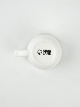 Чайная пара «Счастье уже здесь»: кружка 200 мл, блюдце 18×11 см, ложка