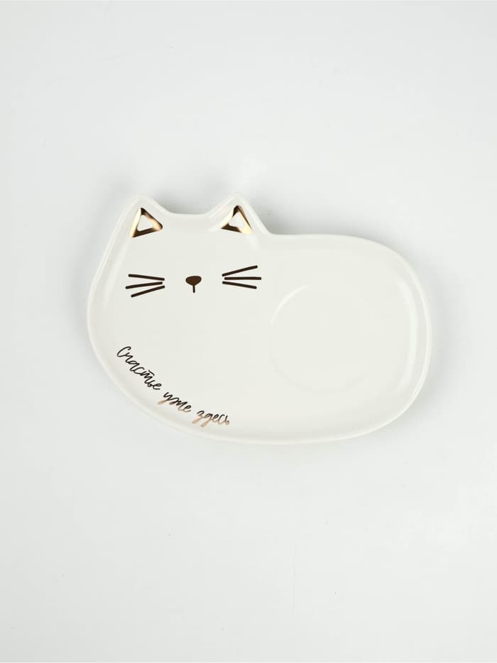 Чайная пара «Счастье уже здесь»: кружка 200 мл, блюдце 18×11 см, ложка