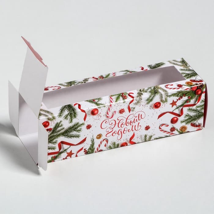 Коробка складная «С Новым годом!» 18×5.5×5.5 см