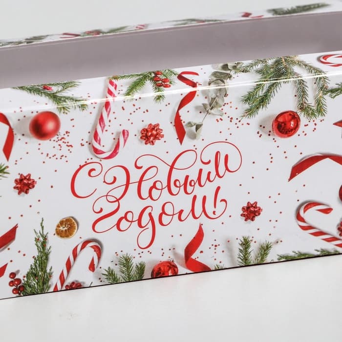 Коробка складная «С Новым годом!» 18×5.5×5.5 см