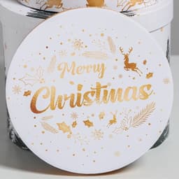 Набор подарочных коробок 5 в 1 «Белое золото», 13×14‒19.5×22 см, Новый год