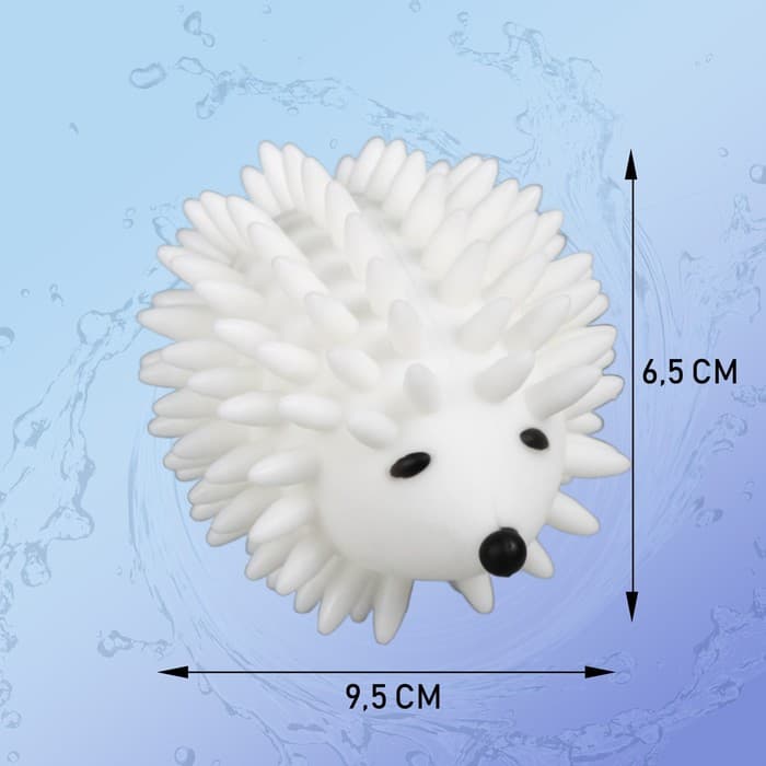Шарики для стирки белья «Доляна. Ёжики», 2 шт., белые