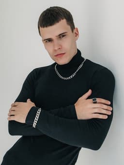 Цепочка на руку мужская «Цепь», классическая, 22 см, цвет серебро