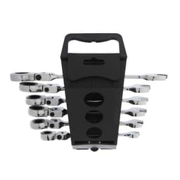 Набор ключей комбинированных трещоточных шарнирных ТУНДРА, CrV, 72 зуба, 8 - 17 мм, 6 шт.