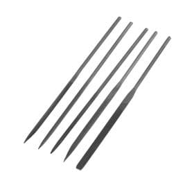 Набор надфилей ЛОМ, металлические рукоятки, 60×140×3 мм, 5 шт.