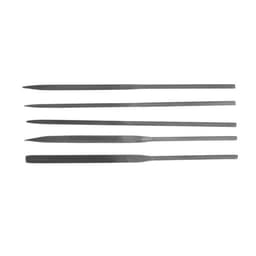 Набор надфилей ЛОМ, металлические рукоятки, 60×140×3 мм, 5 шт.