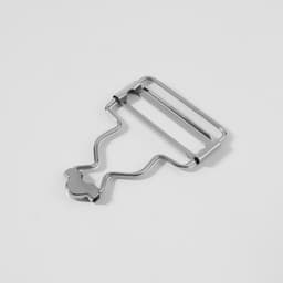 Застёжка для комбинезона, 37 мм, 10 шт., цвет серебряный