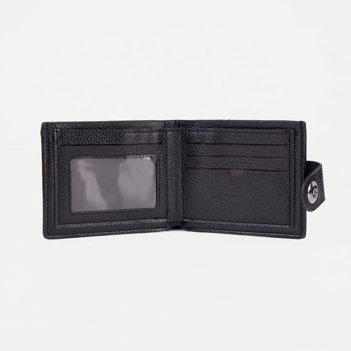 Портмоне мужское, 2 отделения, на магните, чёрное