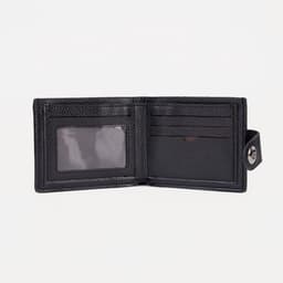 Портмоне мужское, 2 отделения, на магните, чёрное