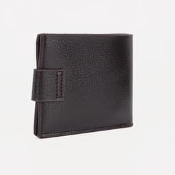 Портмоне мужское, на магните, два отделения, коричневое