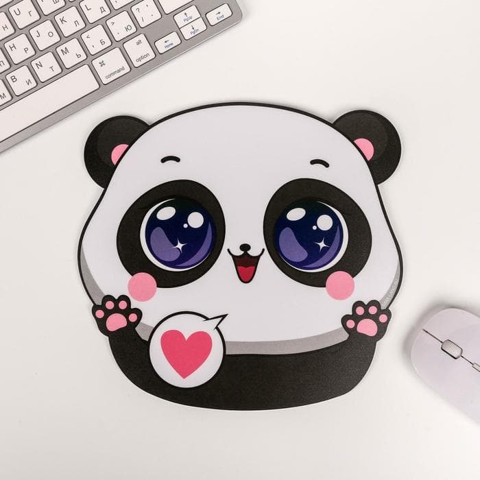 Коврик для компьютерной мыши «Панда», 21.8×22 см