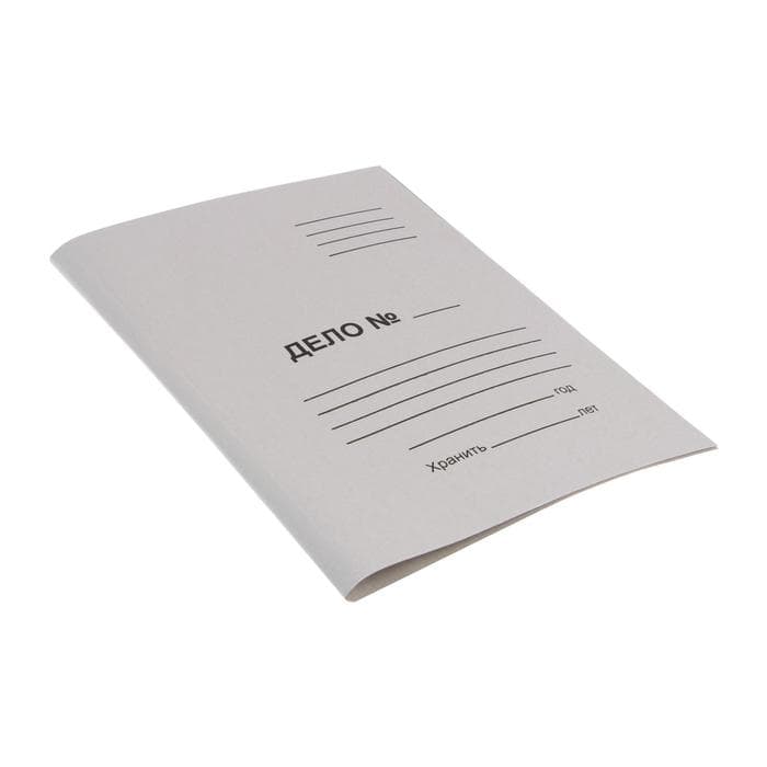 Скоросшиватель Calligrata «Дело», 300 г/м², белый, немелованный, до 200 л