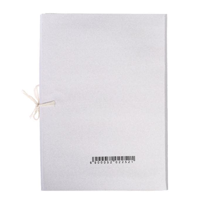 Папка для бумаг А4 на завязках Calligrata, до 200 листов, немелованный картон, 320 г/м², белая
