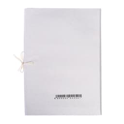 Папка для бумаг А4 на завязках Calligrata, до 200 листов, немелованный картон, 320 г/м², белая