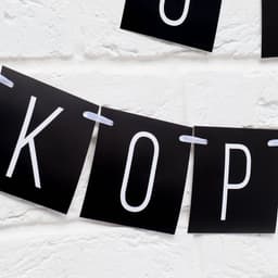 Гирлянда на ленте «С ДР короч!» чёрная, длина 108 см