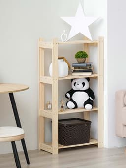 Стеллаж деревянный «Альфа 117», 4 полки, 117.8×64×28 см, хвоя, напольный, «Добропаровъ»