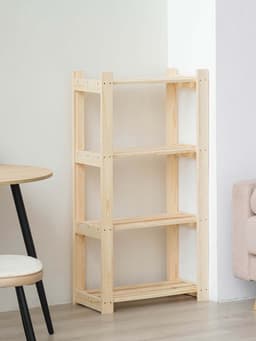 Стеллаж деревянный «Альфа 117», 4 полки, 117.8×64×28 см, хвоя, напольный, «Добропаровъ»