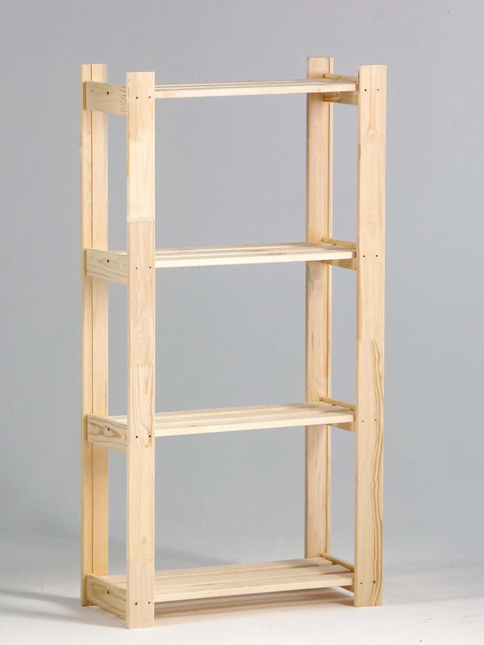 Стеллаж деревянный «Альфа 117», 4 полки, 117.8×64×28 см, хвоя, напольный, «Добропаровъ»