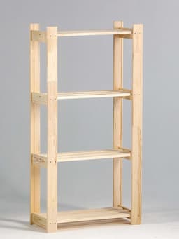 Стеллаж деревянный «Альфа 117», 4 полки, 117.8×64×28 см, хвоя, напольный, «Добропаровъ»
