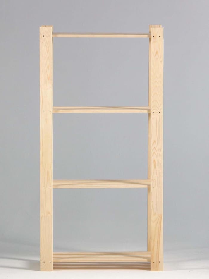 Стеллаж деревянный «Альфа 117», 4 полки, 117.8×64×28 см, хвоя, напольный, «Добропаровъ»