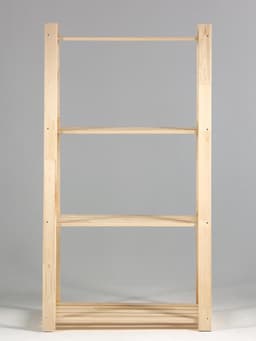 Стеллаж деревянный «Горка», 4 полки, 150×84×48 см, хвоя, напольный