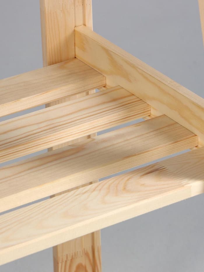 Стеллаж деревянный «Горка», 4 полки, 150×84×48 см, хвоя, напольный