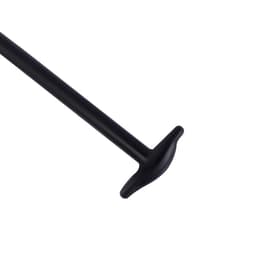 Набор шнурков для обуви, 6 шт., силиконовые, круглые, d=3 мм, 6.5 см, чёрный