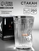 Стакан гранёный непробиваемый с пулей «Характер», 250 мл
