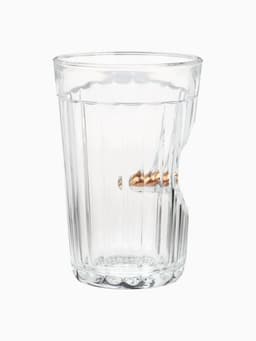 Стакан гранёный непробиваемый с пулей «Характер», 250 мл