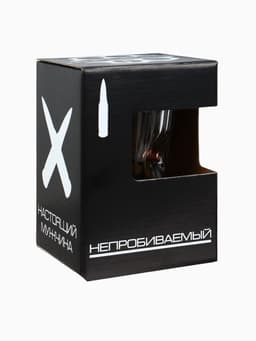 Стакан гранёный непробиваемый с пулей «Характер», 250 мл