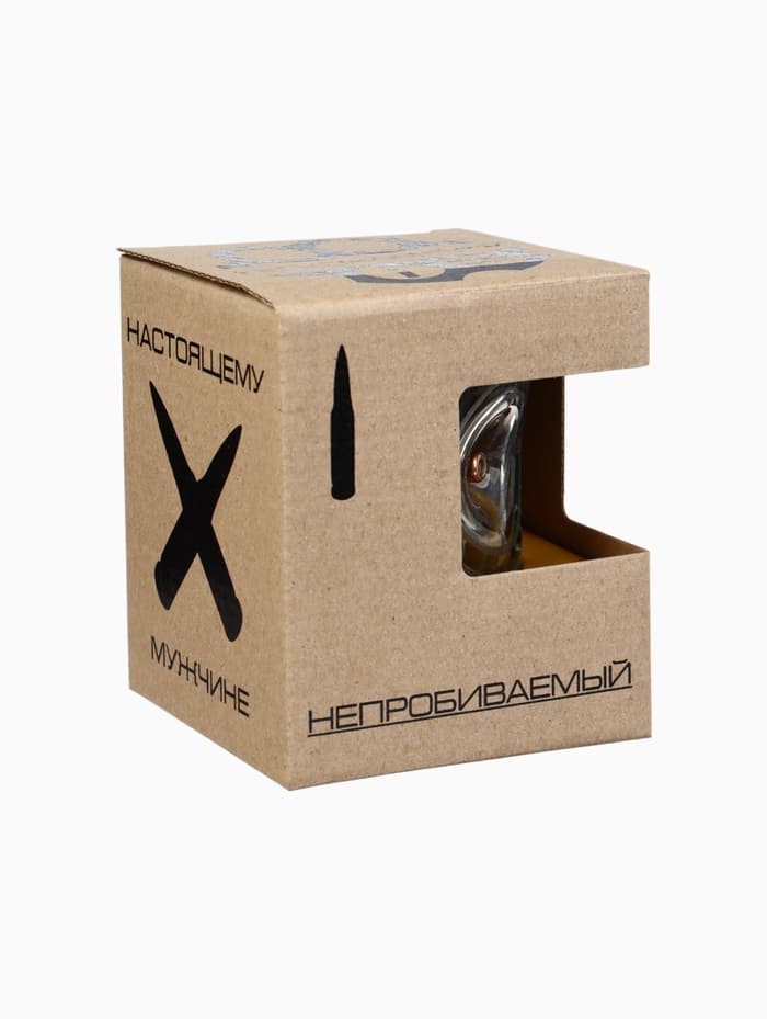 Стакан для виски с пулей «Непробиваемый», 250 мл