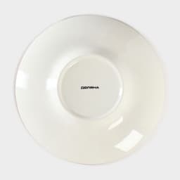 Тарелка для пасты Доляна «Космос», 150 мл, d=21 см, фарфор, белая, синяя