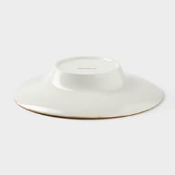 Тарелка для пасты Доляна Organic Gold, 150 мл, d=21 см, фарфор, белая