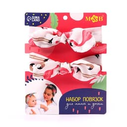 Повязка на голову для мамы и дочки M&B «Family look» 2 шт., МИКС