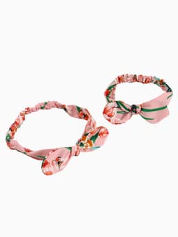 Повязка на голову для мамы и дочки M&B «Family look: ягодки», 2 шт., розовый