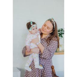 Повязка на голову для мамы и дочки M&B «Family look: ягодки», 2 шт., розовый