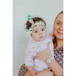 Повязка на голову для мамы и дочки M&B «Family look: ягодки», 2 шт., розовый