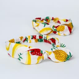 Повязка на голову для мамы и дочки M&B «Family look: тропики» 2 шт., белый