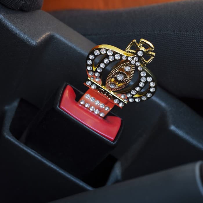 Заглушка ремня безопасности TORSO, Корона, металл