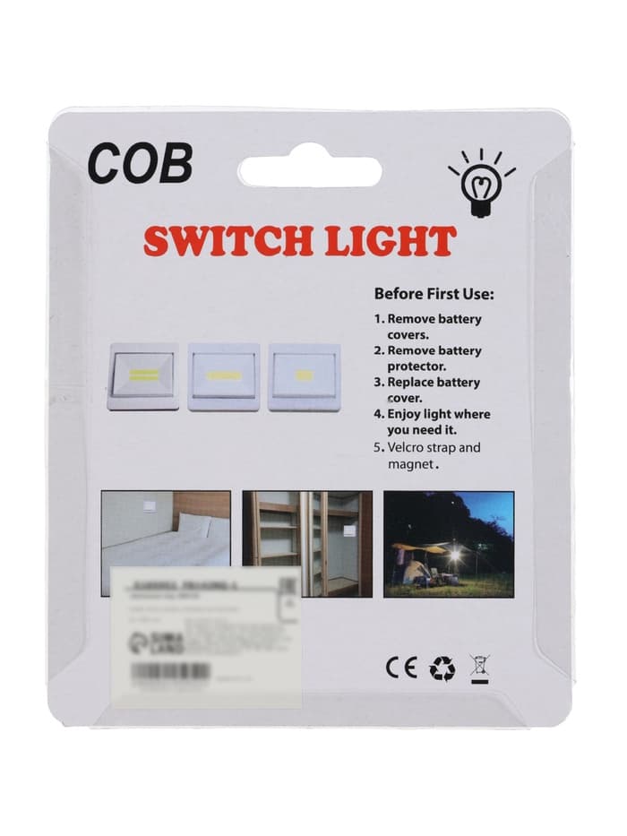 Фонарь-светильник «Мастер К», 3 Вт, COB, от батареек 3×ААА, магнит, липучка, 8.6×3 см