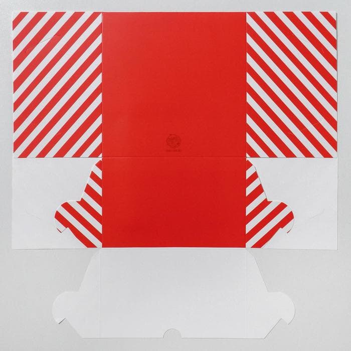 Коробка для капкейков «Новогодняя посылка» 16×16×10 см