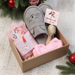 Набор подарочный новогодний «Этель» Merry catmas полотенце и аксессуары (5 предметов)