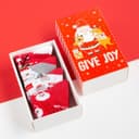 Набор новогодних детских носков Крошка Я «Give Joy», 4 пары, 6-8 см