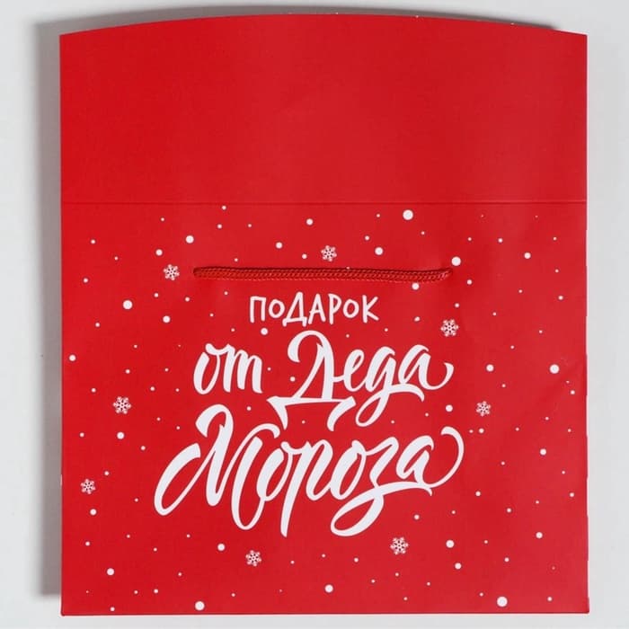 Пакет - коробка новогодний подарочный «Подарок», 23×18×11 см