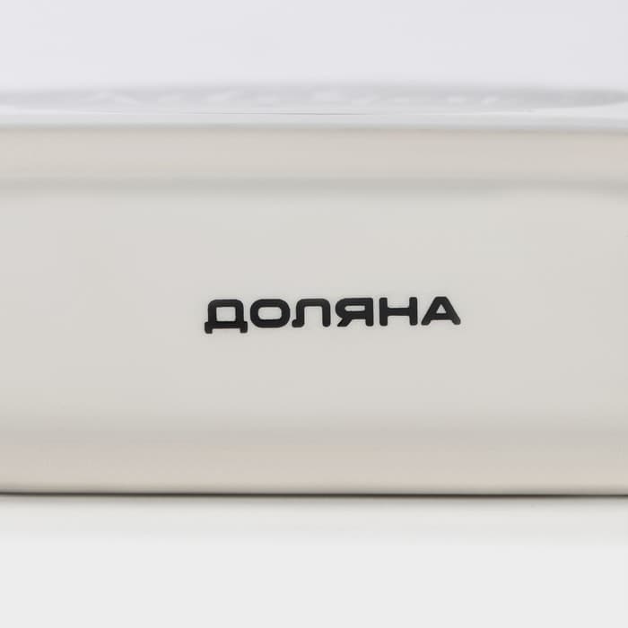 Салфетница Доляна «Гурман», 13.3×3.7×7.1 см, белая