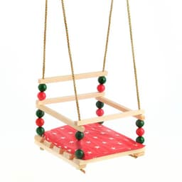 Качель деревянная, для игровой площадки с мягкой сидушкой, «Ветерок», сиденье 34×28 см, цвет МИКС