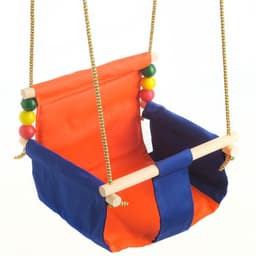 Подвесное кресло для игровой площадки с мягкой сидушкой и спинкой, сиденье 34×28 см, цвет МИКС