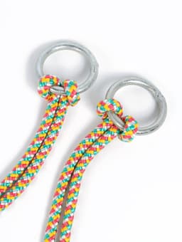 Подвесное кресло для игровой площадки с мягкой сидушкой и спинкой, сиденье 34×28 см, цвет МИКС